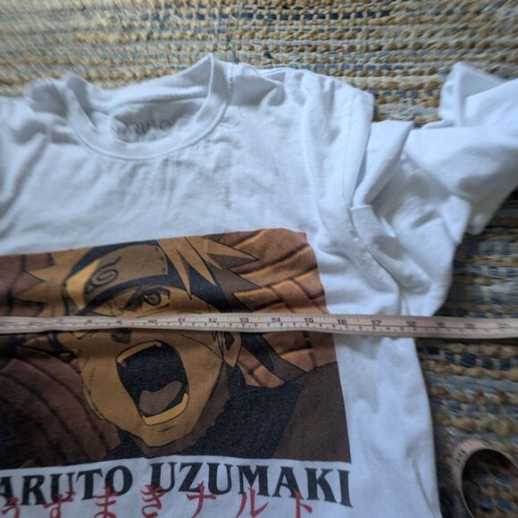 Vtg 2007 Naruto Uzumaki Anime L/S Tee S Shippuden Graphic Single Stitch White - Picture 5 of 7